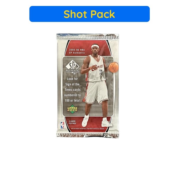 2005 Upper Deck SP Authentic Basketball Hobby Foil Pack (5 Cards) | JRI  Cards